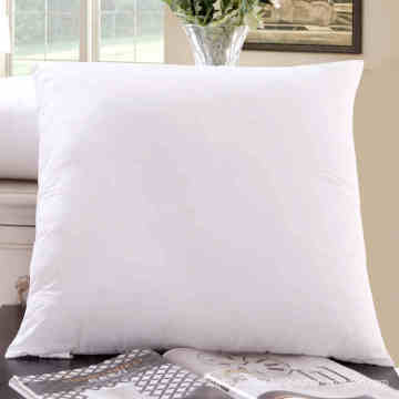 Hot Sale Custom Size Hollow Fiber Polyester Filling White Plain Square Pillow